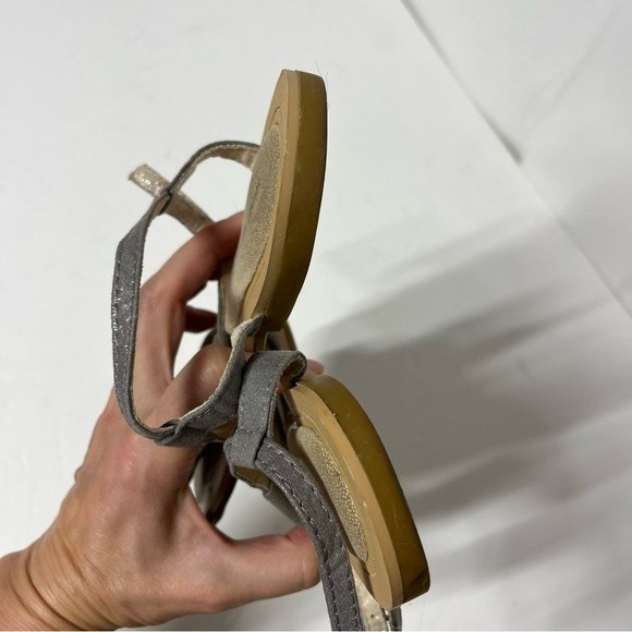 Stuart Weitzman Camia Doraly Crystalized T-Strap Sandal 5 - Picture 4 of 10